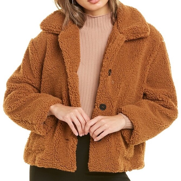 APPARIS Charlotte Fleece Faux Fur Jacket - Picture 1 of 12